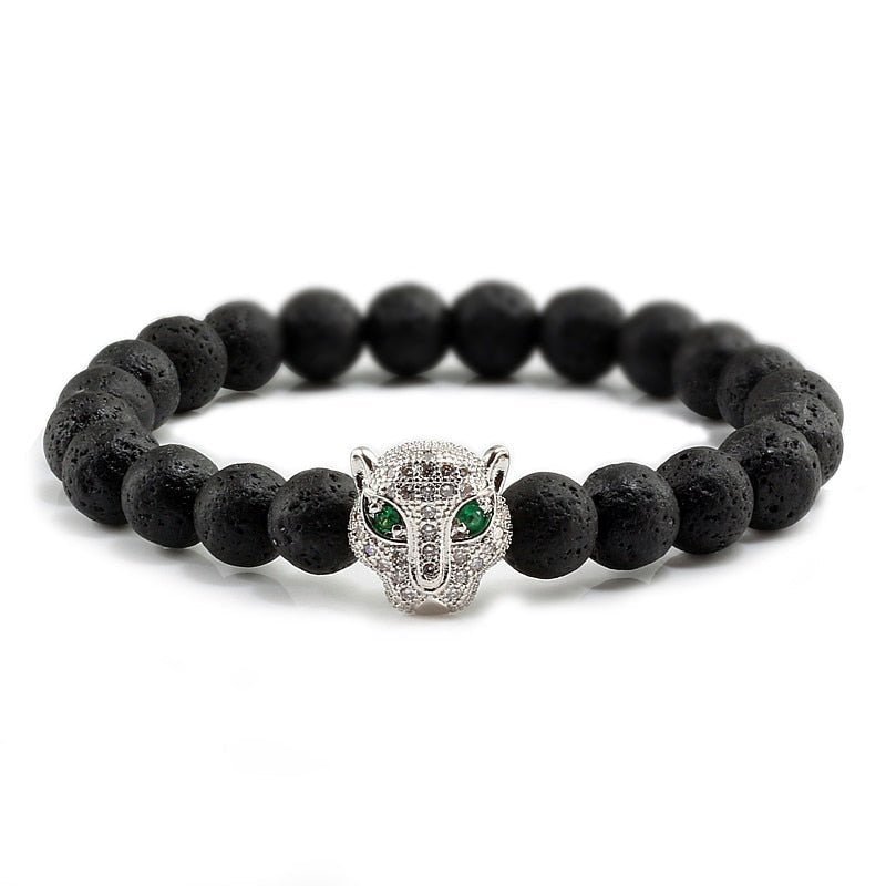 Unisex Black Lava Healing Bracelets
