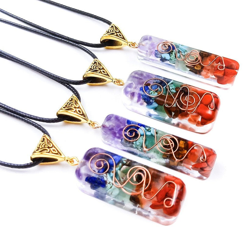 Reiki Healing 7 Chakra Orgone Necklace