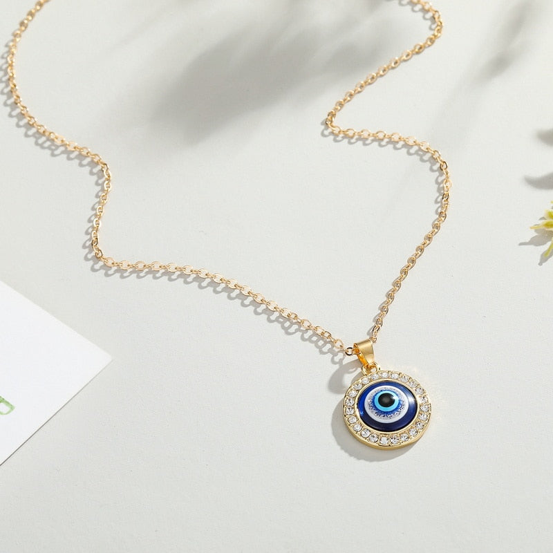 Vintage Turkish Evil Eye Fashion Necklace