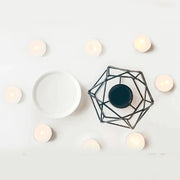 Black Geometric Ceramic Essential Oil/Wax Melt Burner Warmer
