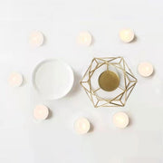 Gold Geometric Ceramic Essential Oil/Wax Melt Burner