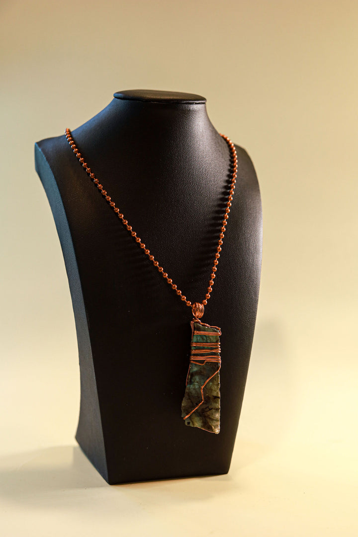 Labradorite - Copper Necklace