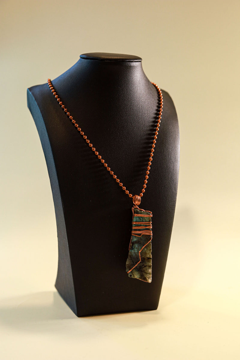 Labradorite - Copper Necklace