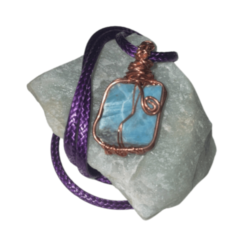 Larimar Pendant - Copper