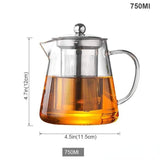 Heat Resistant Glass Infuser Pot