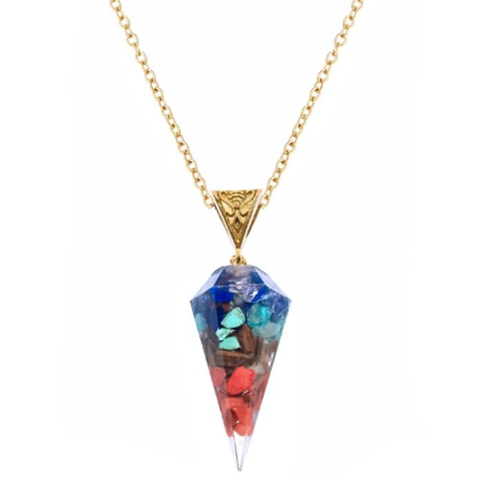 Reiki Healing 7 Chakra Orgone Necklace