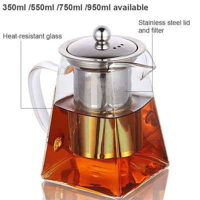 Heat Resistant Glass Infuser Pot