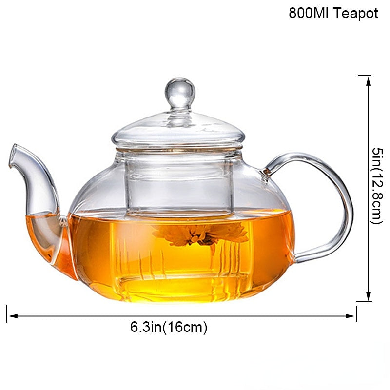 Heat Resistant Glass Infuser Pot
